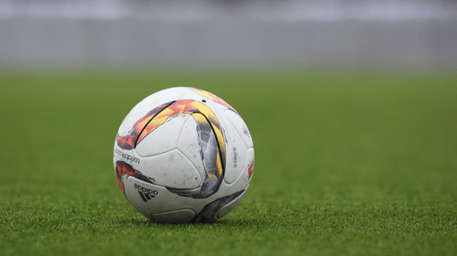 football on top of grass