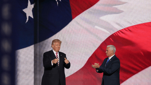 Trump giving speech