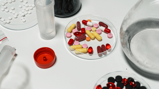 assorted tablets in containers