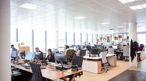 people working in the office